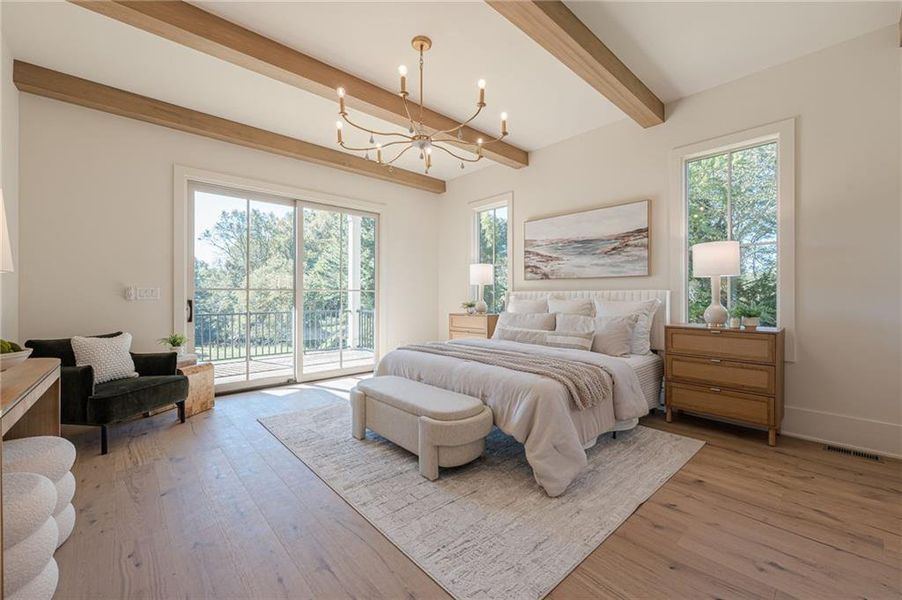 Furnished interior view inside a new home in , Canton (Image 37).