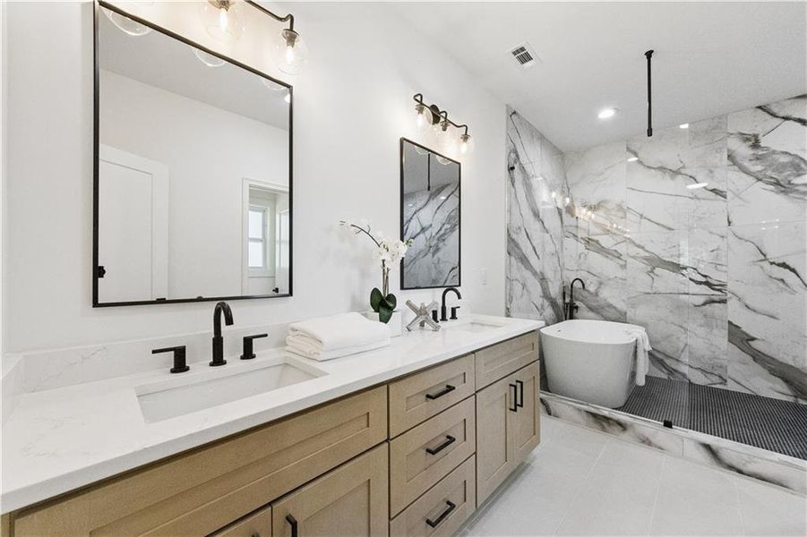 Furnished interior view inside a new home in , Decatur (Image 19).