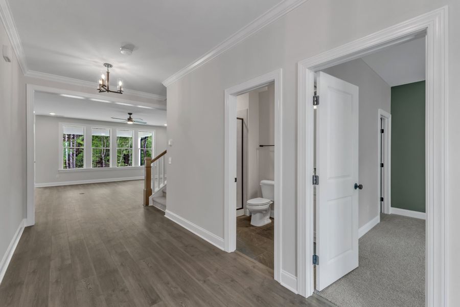 Representative unfurnished interior of a home built from the The Hampton by RobuckHomes in Baylee Ridge, Selma (Image 28). Representative unfurnished interior of a home built from the The Hampton by RobuckHomes in Baylee Ridge, Selma (Image 28).