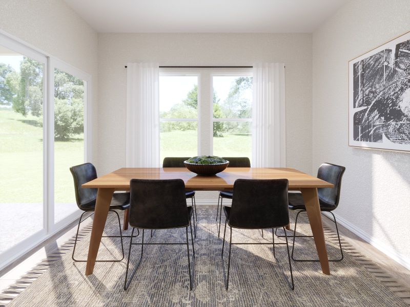 Enjoy family dinner in The Ian dining room.