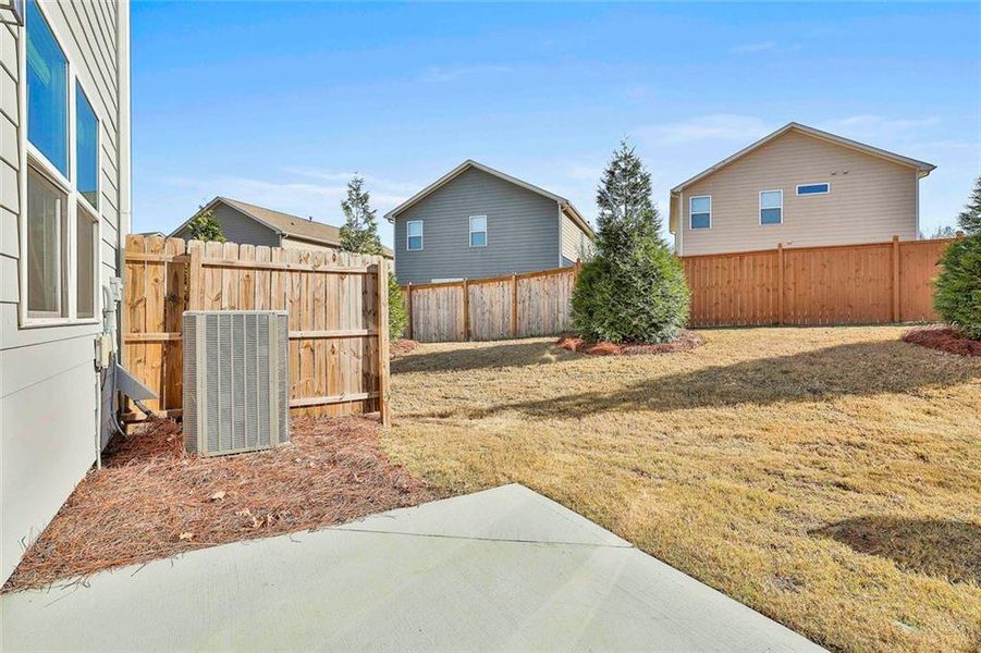 Exterior details and patio area of a home in , Palmetto (Image 4). Exterior details and patio area of a home in , Palmetto (Image 4).