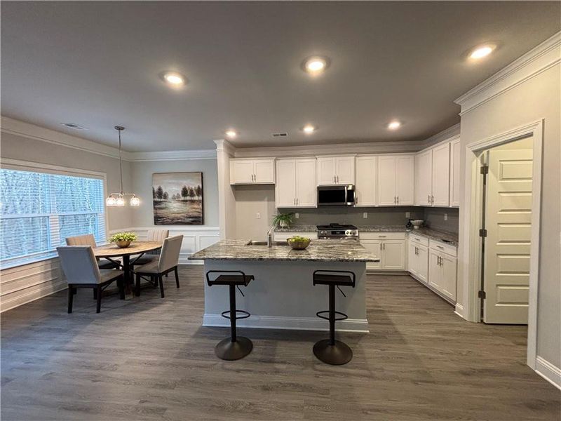 Furnished interior view inside a new home in Tuscany Hills, Douglasville (Image 6). Furnished interior view inside a new home in Tuscany Hills, Douglasville (Image 6).