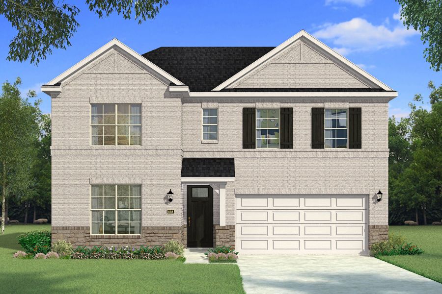 Representative exterior photo of a completed home built from the Adella by Mattamy Homes in Spiritas Ranch, Little Elm, TX (Image 1).