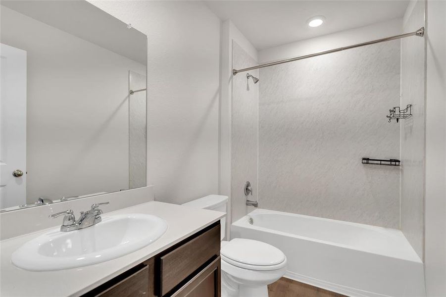 Furnished interior view inside a new home in Enclave at Pecan Creek, Krugerville (Image 8). Furnished interior view inside a new home in Enclave at Pecan Creek, Krugerville (Image 8).