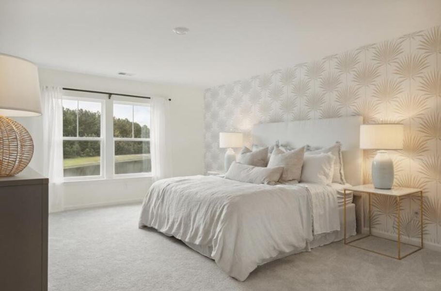 Furnished interior view inside a new home in Sweetgrass at Summers Corner, Summerville (Image 30).