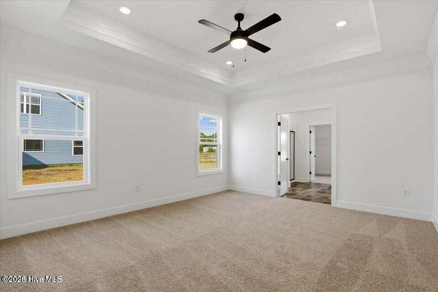 Spacious, unfurnished interior of a new home in Wood Creek Landing, Leland (Image 26). Spacious, unfurnished interior of a new home in Wood Creek Landing, Leland (Image 26).