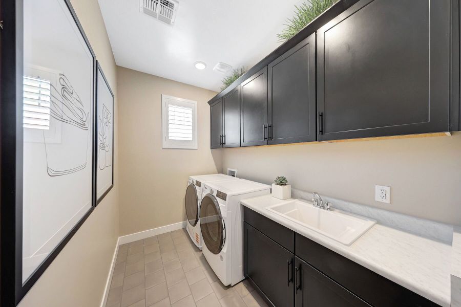 Representative furnished interior of a home built from the Mahogany by Mattamy Homes in Landmarke, Queen Creek (Image 44).