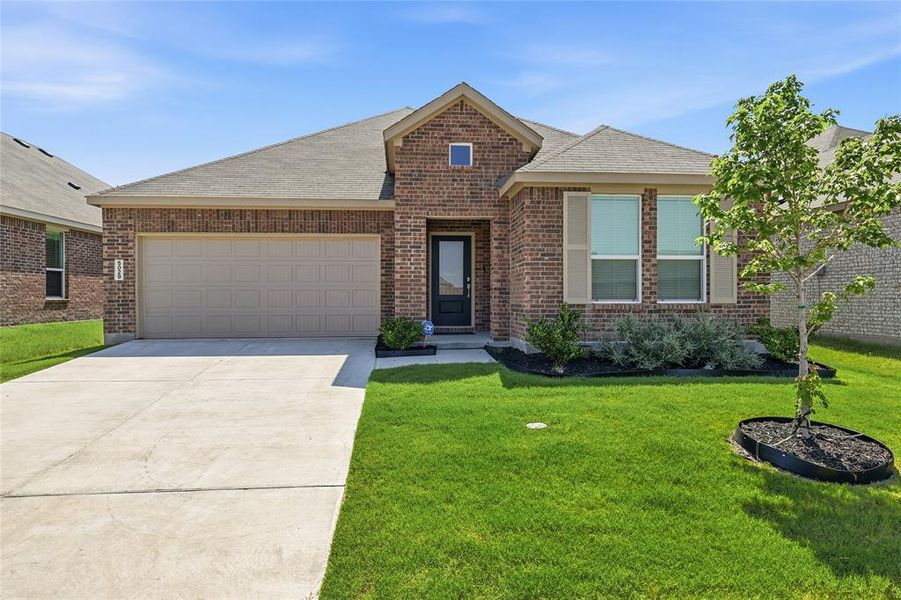 Front exterior of a new home in Bridgewater, Princeton, TX, highlighting curb appeal (Image 2). Front exterior of a new home in Bridgewater, Princeton, TX, highlighting curb appeal (Image 2).