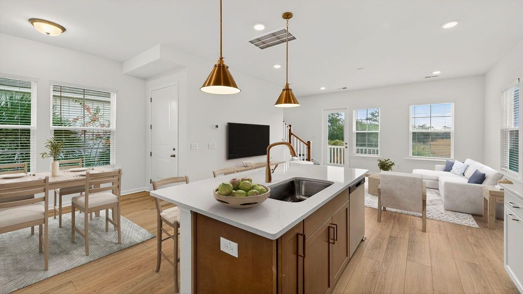 Furnished interior view inside a new home in Park Circle Single Family Homes, North Charleston (Image 6).