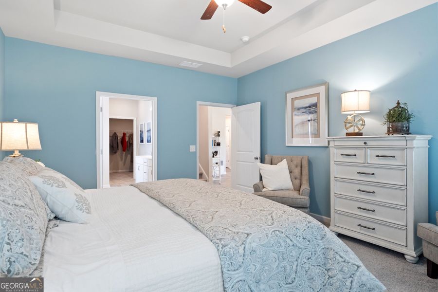 Furnished interior view inside a new home in Bryson Farms, Byron (Image 13).