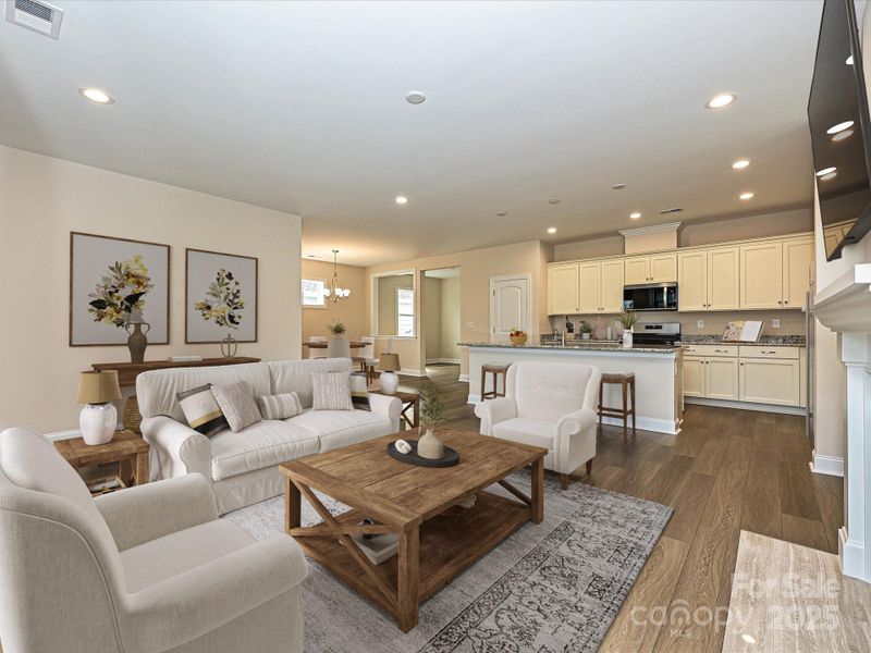 Virtually Staged Great Room Virtually Staged Great Room