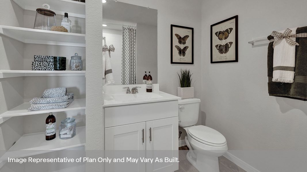 Furnished interior view inside a new home in Whisper South, San Marcos (Image 29).