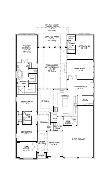 2D floor plan layout of this home in Nolina, Georgetown, TX (Image 2). 2D floor plan layout of this home in Nolina, Georgetown, TX (Image 2).