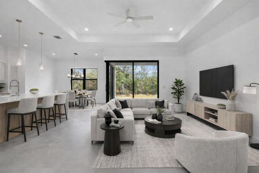 Furnished interior view inside a new home in , Port Charlotte (Image 33).