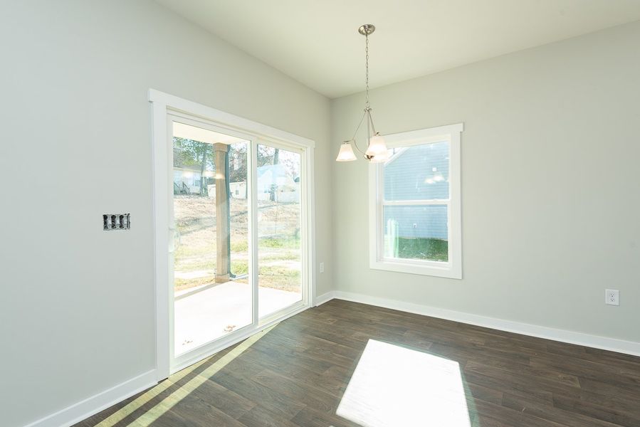 Representative unfurnished interior of a home built from the Marshall by Foundation Home Builders LLC in Pinnix Loop, Burlington (Image 14).
