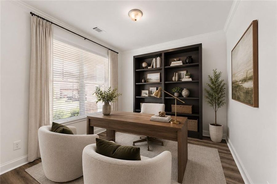 Furnished interior view inside a new home in Clark Farms, Flowery Branch (Image 15).