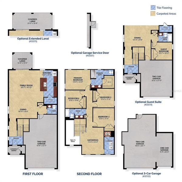 2D floor plan layout of this home in Trinity Lakes, Groveland, FL (Image 3). 2D floor plan layout of this home in Trinity Lakes, Groveland, FL (Image 3).