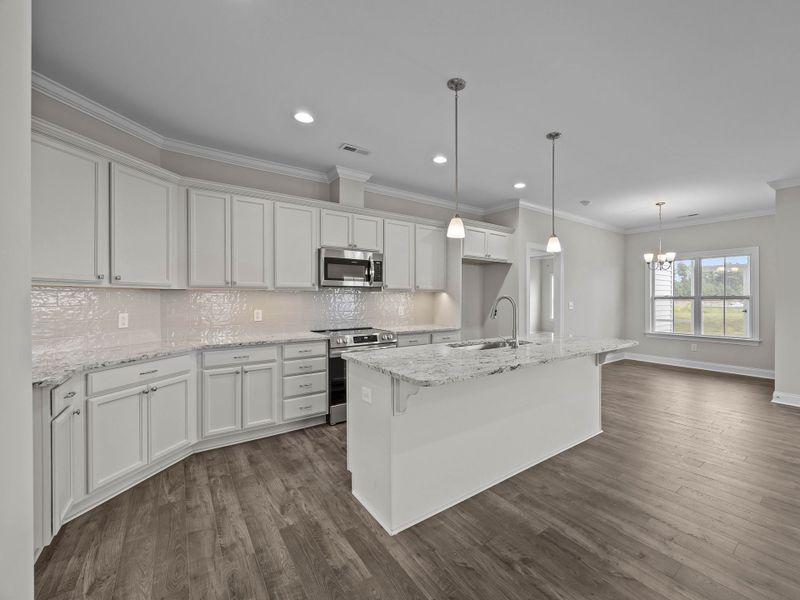Furnished interior view inside a new home in The Villas at Langston Farms, Winterville (Image 6).