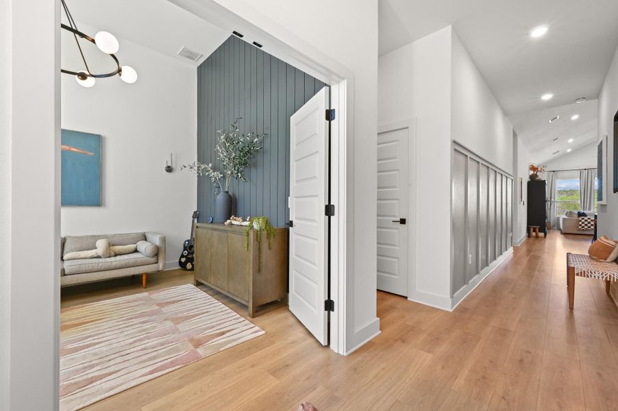 Furnished interior view inside a new home in Loyola, Austin (Image 12).