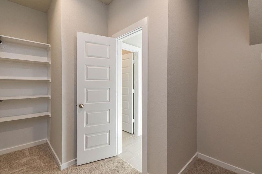 This is only a small part of the master closet, as it is a lot bigger.