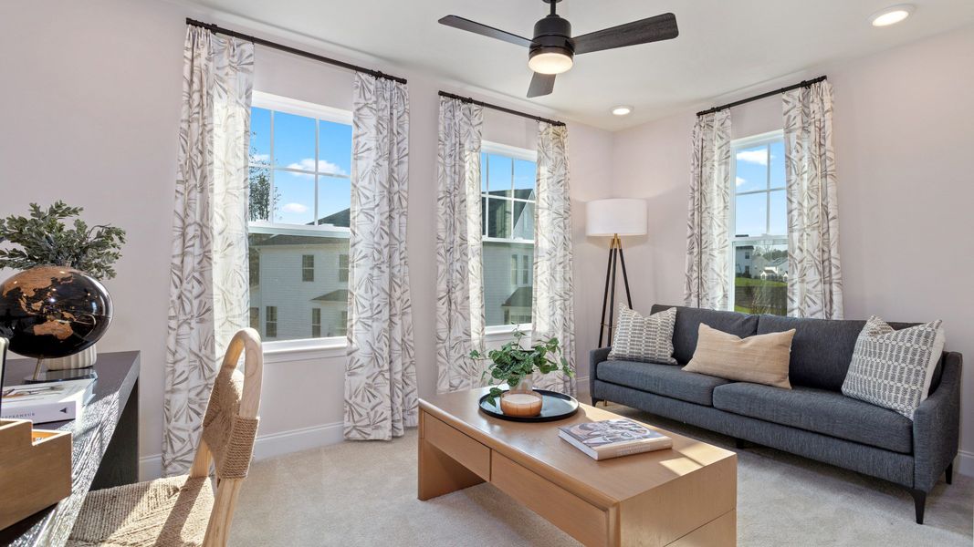 Representative furnished interior of a home built from the Malbec by DRB Homes in Station Pointe, Angier (Image 25). Representative furnished interior of a home built from the Malbec by DRB Homes in Station Pointe, Angier (Image 25).