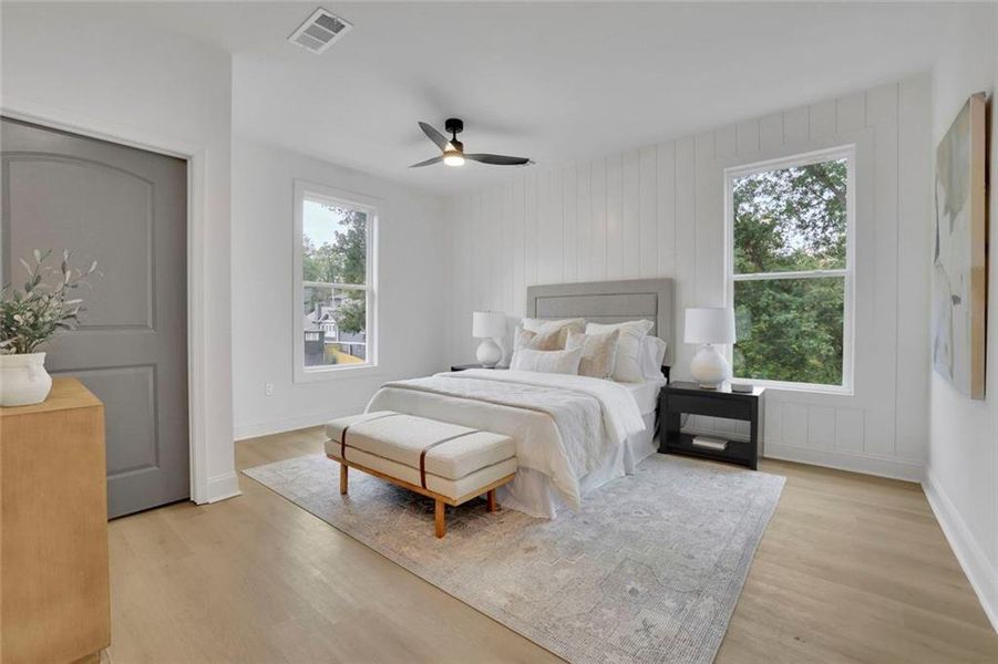 Furnished interior view inside a new home in , Atlanta (Image 38).