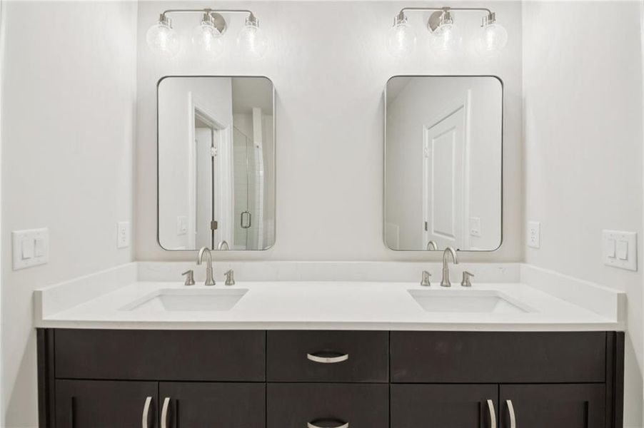 Close-up of interior finishes inside a home in Ward's Crossing Townhomes, Johns Creek (Image 14).