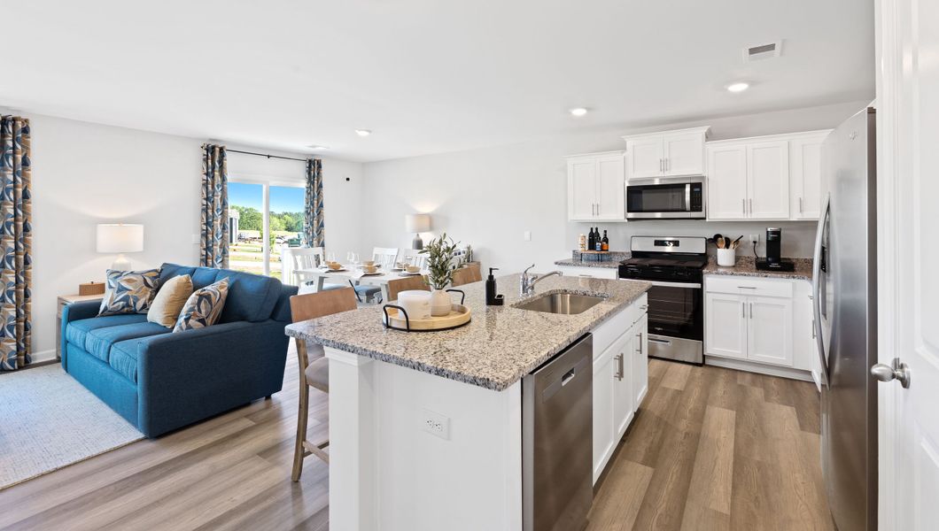 Representative furnished interior of a home built from the Freeport by D.R. Horton in Cascade Point, Seneca (Image 10).