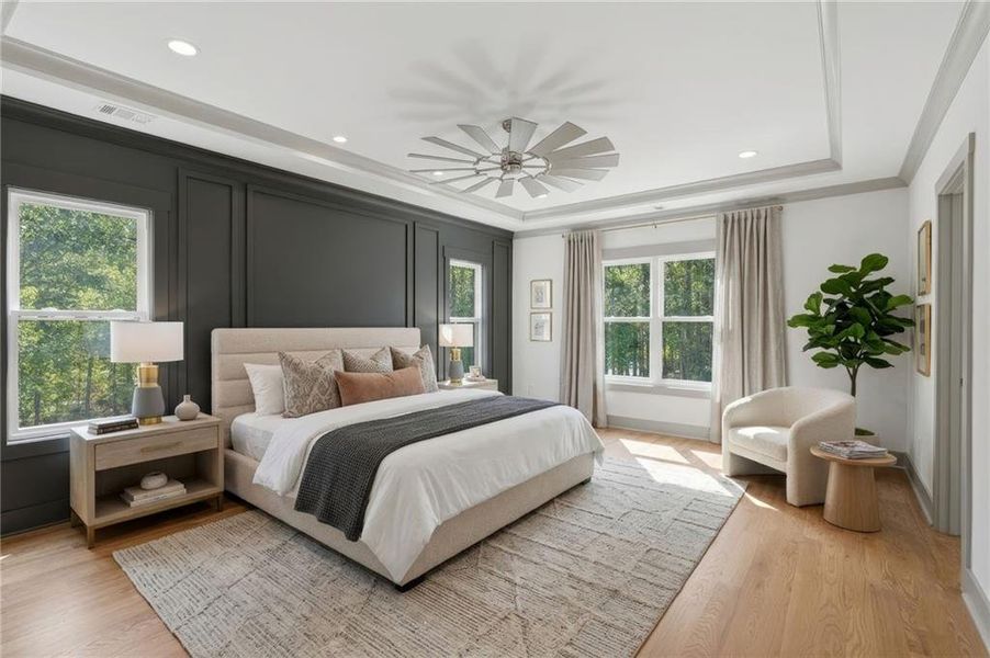 Furnished interior view inside a new home in , Roswell (Image 35).