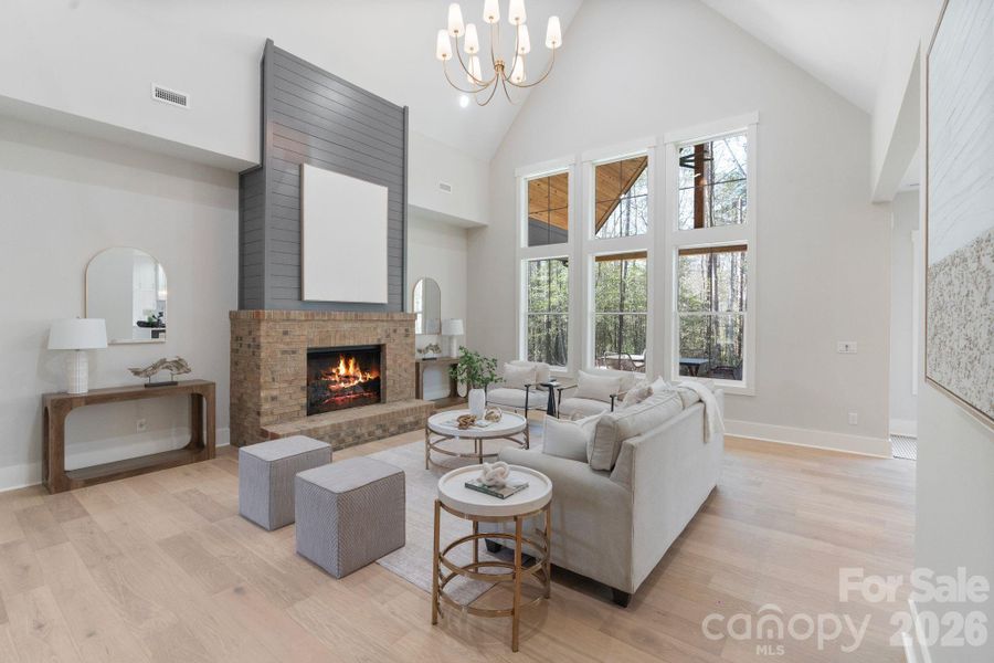 Furnished interior view inside a new home in , Clover (Image 8).