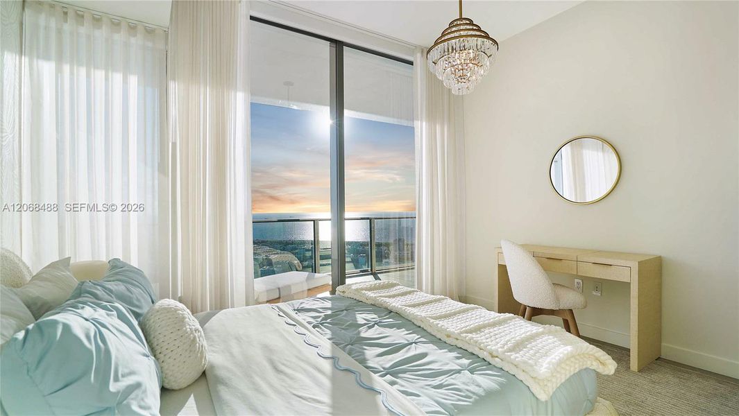 Furnished interior view inside a new home in , Miami Beach (Image 42). Furnished interior view inside a new home in , Miami Beach (Image 42).