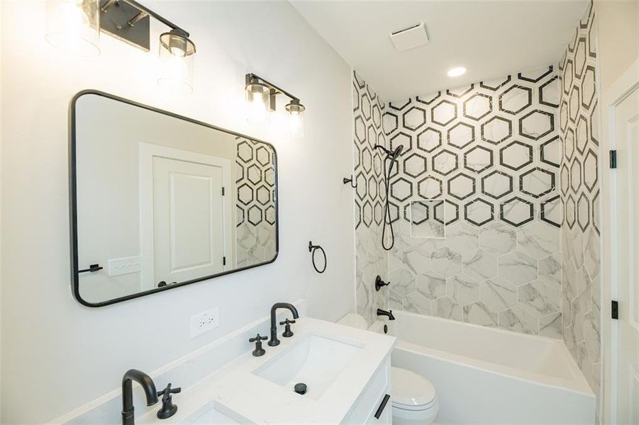 Furnished interior view inside a new home in , Atlanta (Image 10). Furnished interior view inside a new home in , Atlanta (Image 10).