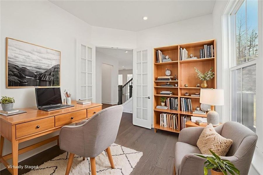 Furnished interior view inside a new home in Sterling Pointe, Cumming (Image 47).