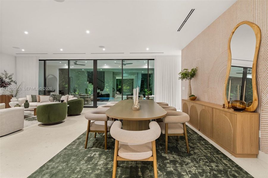Furnished interior view inside a new home in , Miami (Image 18).