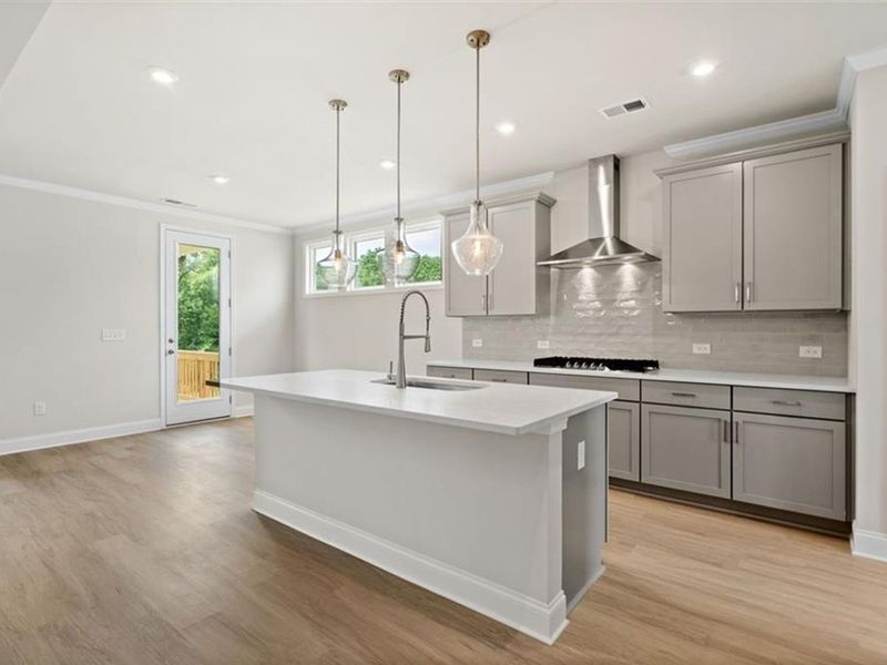 Furnished interior view inside a new home in Wehunt Meadows, Hoschton (Image 6).