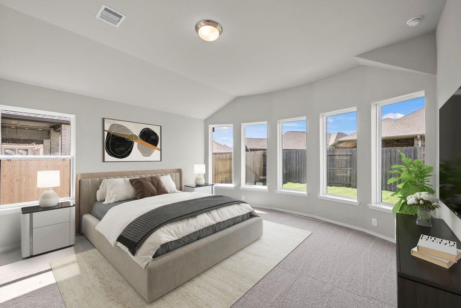 Furnished interior view inside a new home in The Trails, New Caney (Image 6).