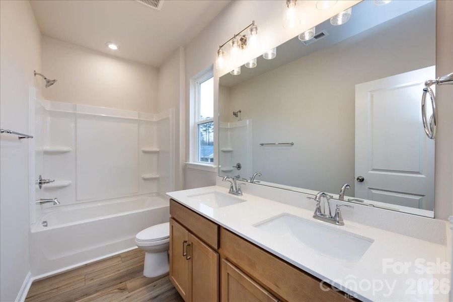Dual Vanity Secondary Bathroom