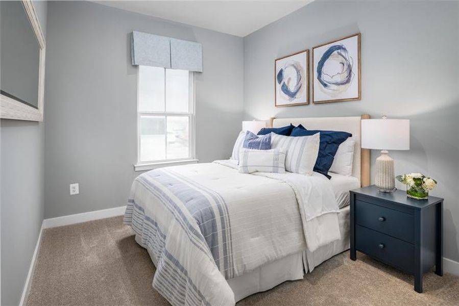 Representative furnished interior of a home built from the Mayer by Ryan Homes in Stowe Branch Townhomes, Charlotte (Image 18).