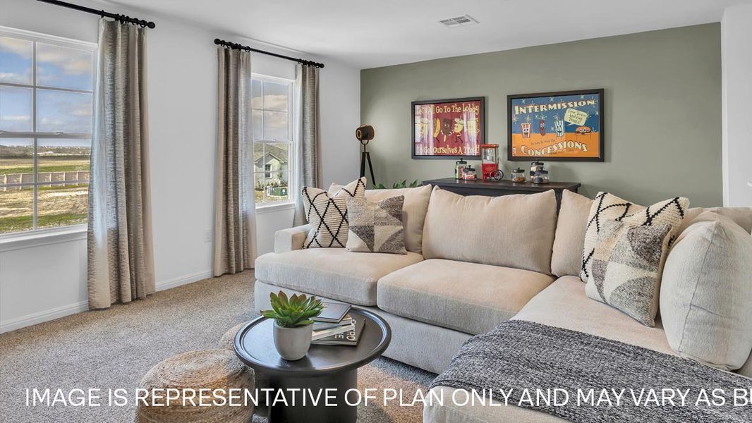 Furnished interior view inside a new home in Bar W Ranch, Leander (Image 16).