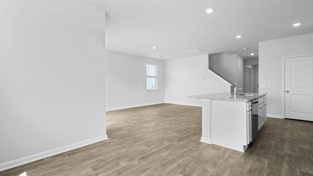 Representative unfurnished interior of a home built from the SALEM by D.R. Horton in Lakeview at Kitfield, Moncks Corner (Image 19).