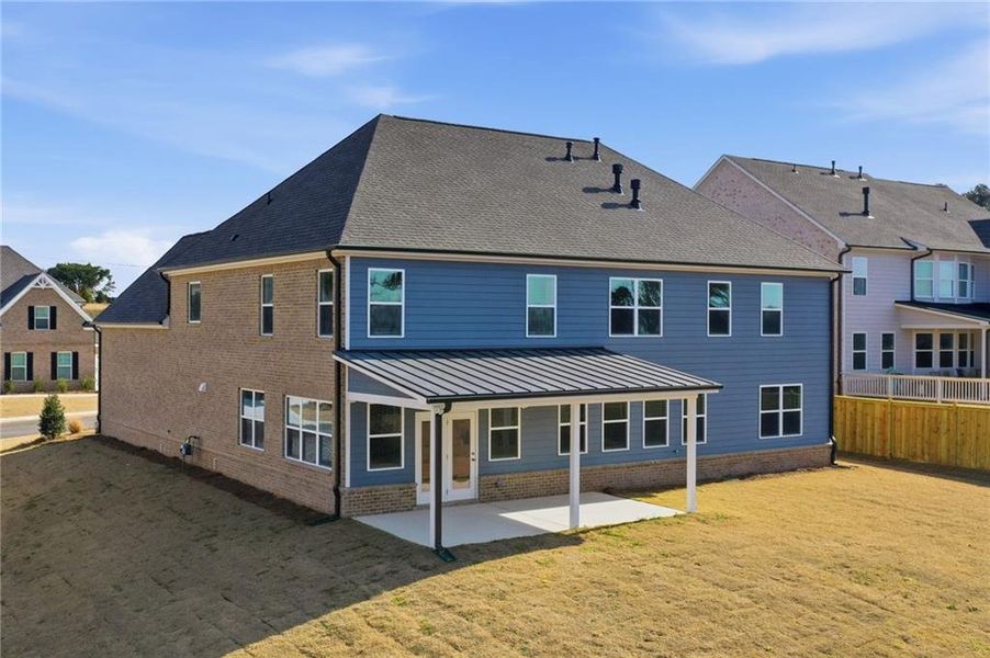 Exterior details and patio area of a home in Deer Valley, Canton (Image 2).