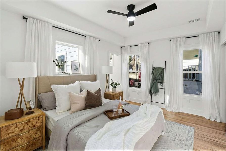 Furnished interior view inside a new home in , Atlanta (Image 37).