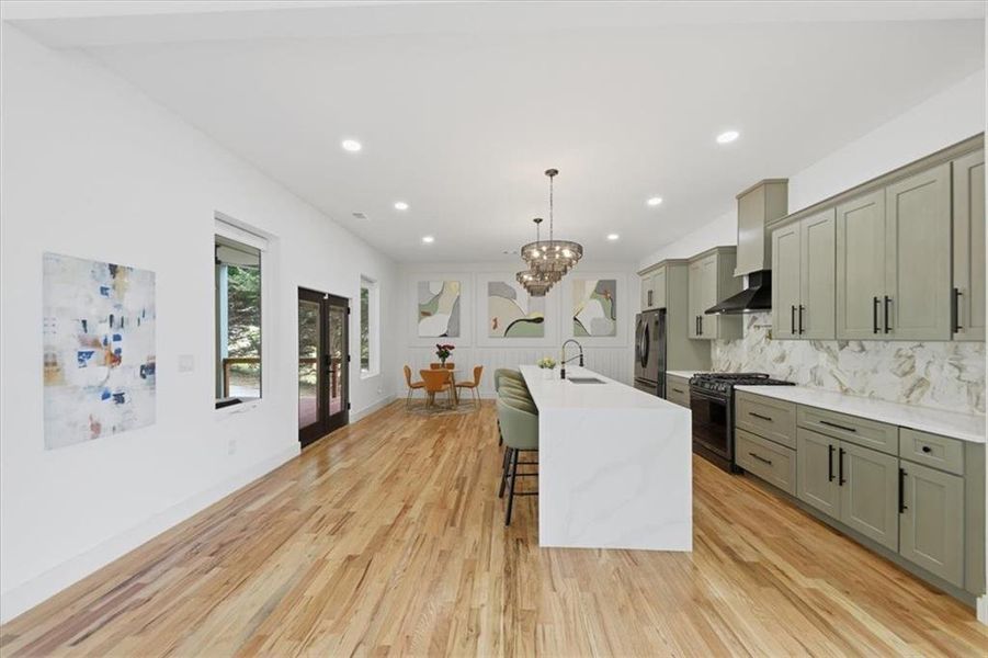 Furnished interior view inside a new home in , Atlanta (Image 39).