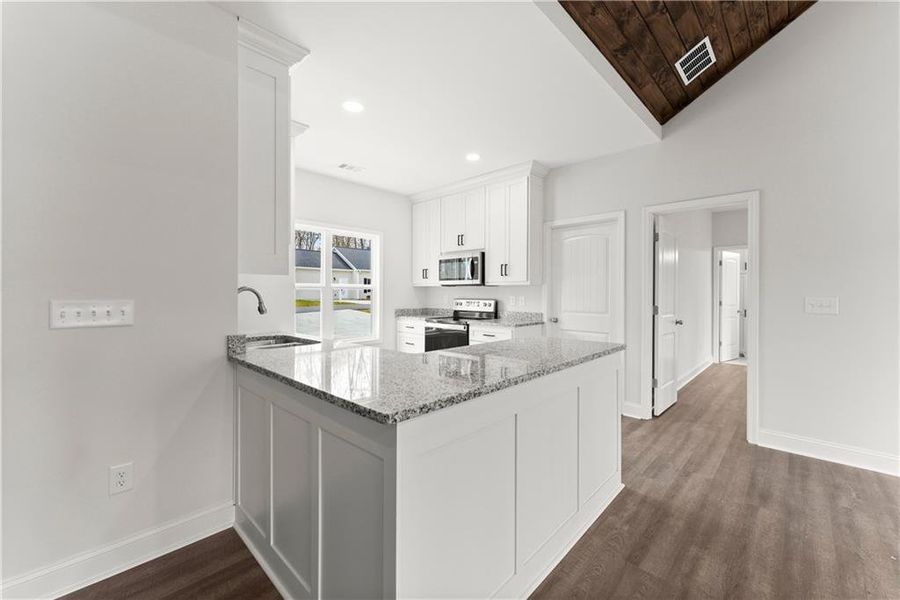 Furnished interior view inside a new home in , Cleveland (Image 13).