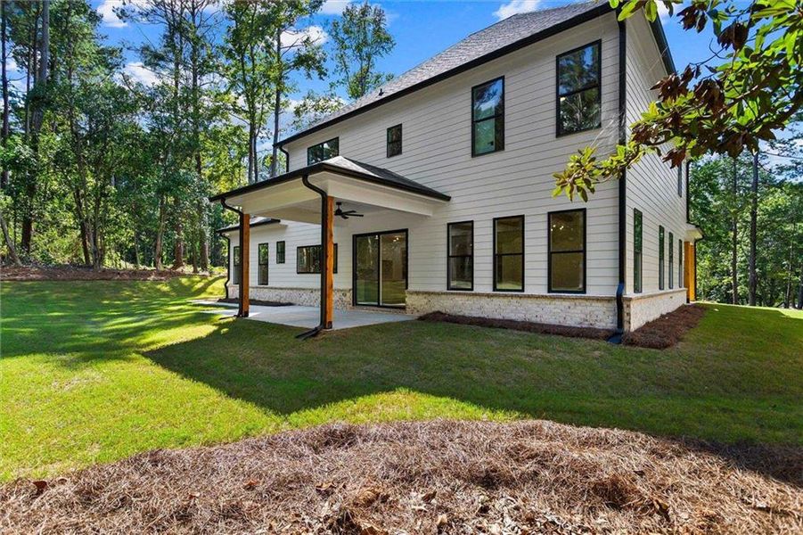 Exterior details and patio area of a home in , Winder (Image 34). Exterior details and patio area of a home in , Winder (Image 34).
