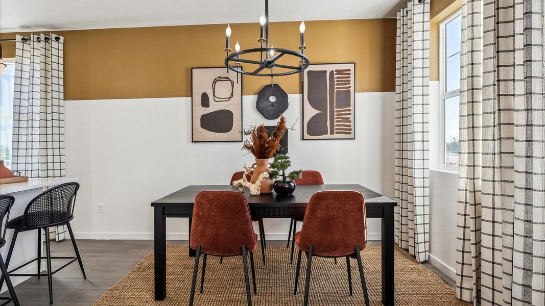 Representative furnished interior of a home built from the Vail by D.R. Horton in Villas at Vantage, Berthoud (Image 10).