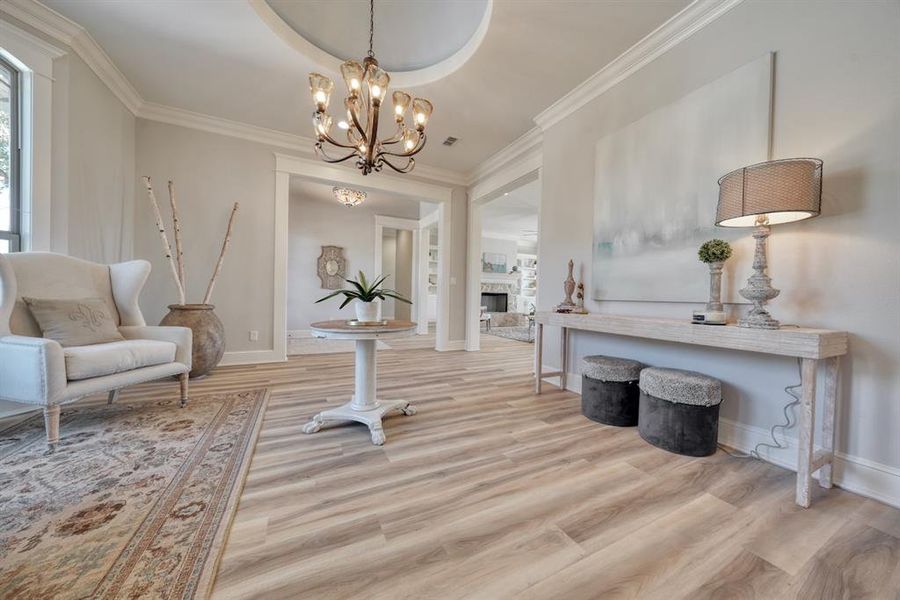 Furnished interior view inside a new home in , Hideaway (Image 24). Furnished interior view inside a new home in , Hideaway (Image 24).