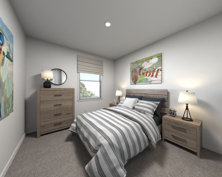 Furnished interior view inside a new home in Avalon Place Townes, Durham (Image 6).