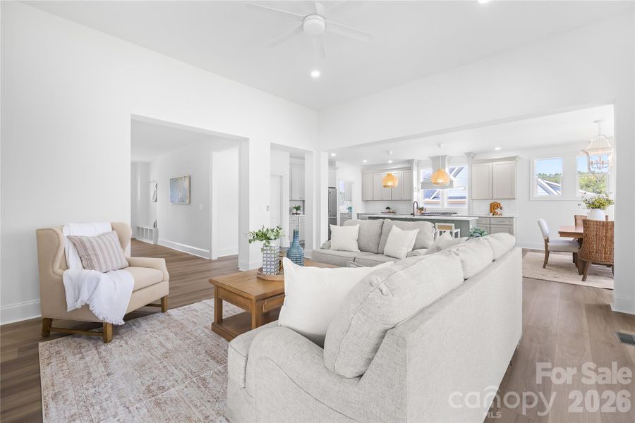 Furnished interior view inside a new home in , Statesville (Image 31). Furnished interior view inside a new home in , Statesville (Image 31).