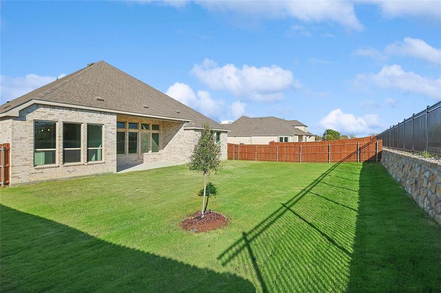 View of yard featuring a patio